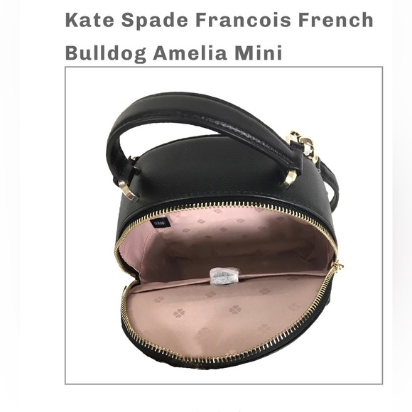 Kate Spade Francois French Bulldog Amelia Mini Backpack - Picture 4 of 13